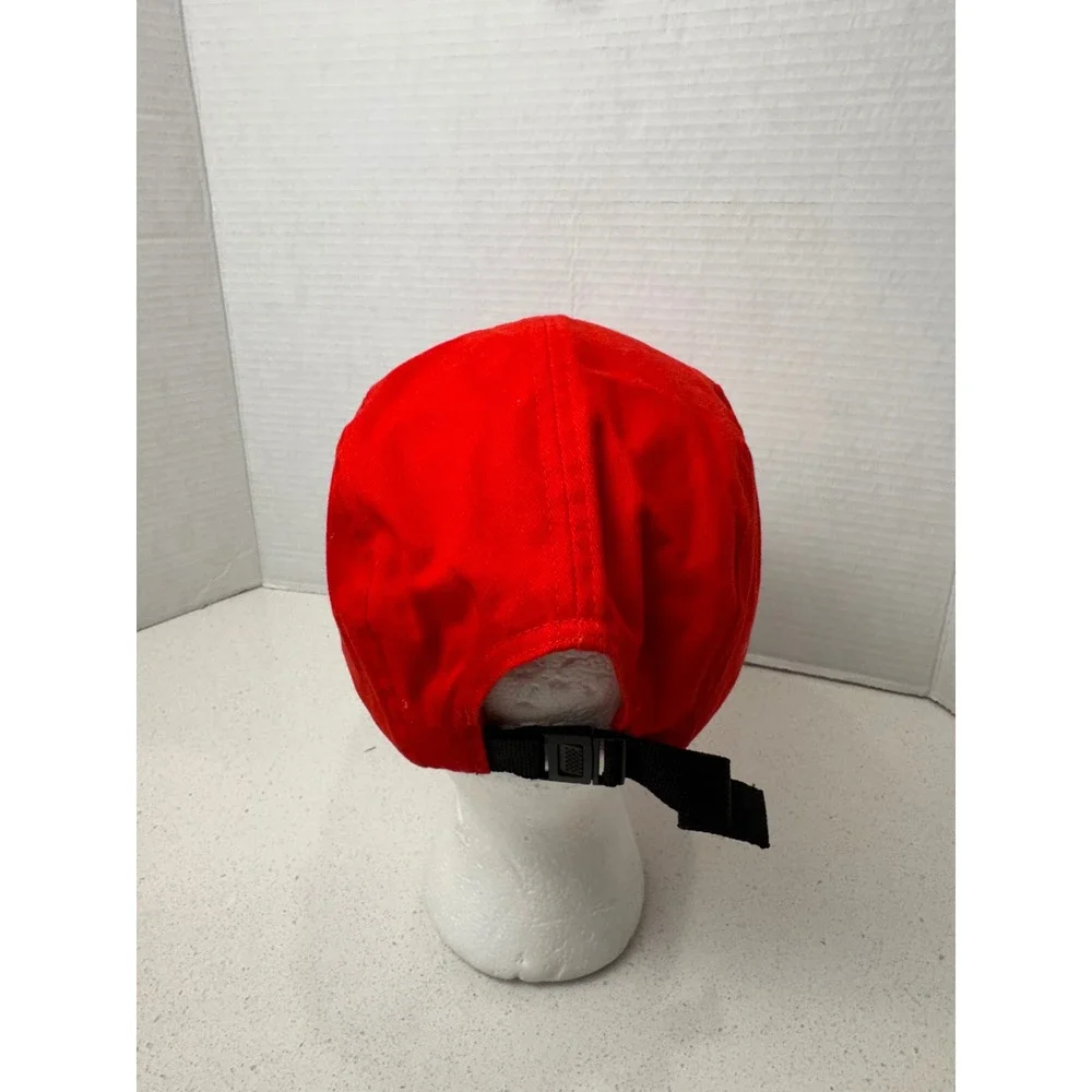 Bench Red Cat Face 5 Panel Hat Adjustable Strapback Embroidered Whiskers‎ Eyes